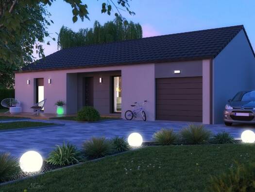 Terrain avec maison neuve à vendre 259 999 € 5 pièces 3 chambres 90 m² 574 m² de terrain Pierrepont 54620