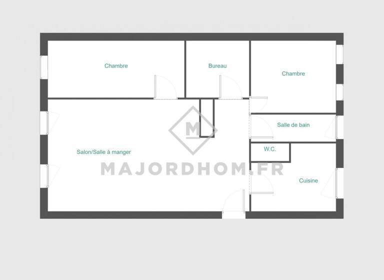 Appartement à vendre 257 000 € 3 pièces 2<br/>chambres 60 m²<br/>superficie Marseille 8ème 13008