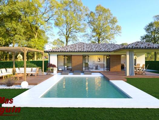 Terrain avec maison neuve à vendre 352 000 € 4 pièces 3 chambres 95 m² 550 m² de terrain Mios 33380