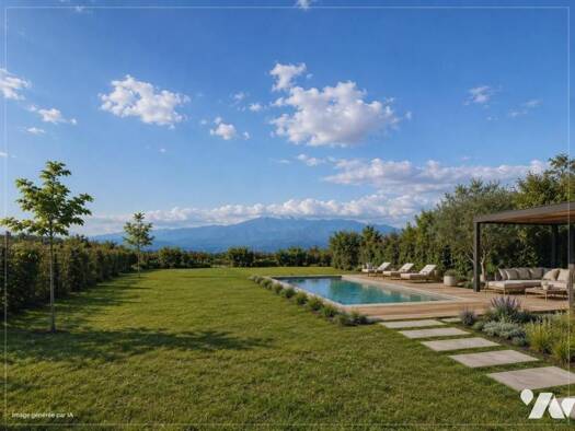 Maison de plain-pied à vendre 499 000 € 4 pièces 3 chambres 127 m² 1 292 m² de terrain Ponteilla 66300