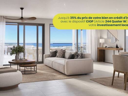 Appartement à vendre - Neuf 760 000 € 4 pièces 3 chambres 75 m² Saint-Paul 97460