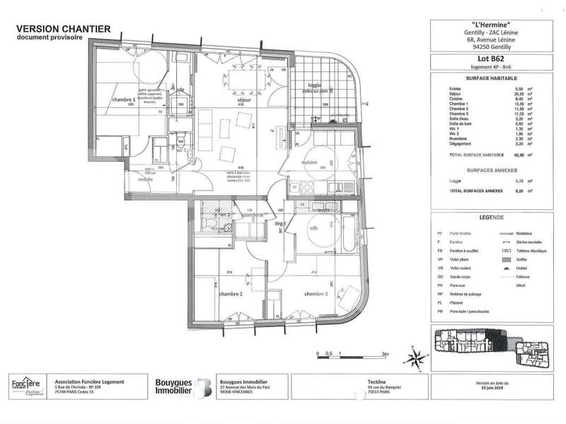 Maison à louer, 92m², GENTILLY