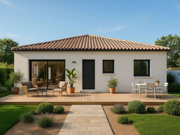Terrain avec maison neuve à vendre 282 000 € 4 pièces 3 chambres 90 m² 494 m² de terrain Brignac 34800