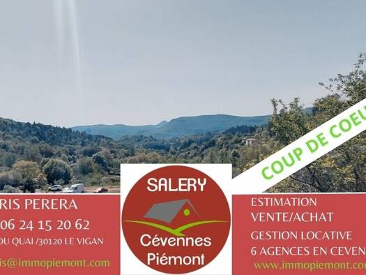 Maison à vendre 44 000 € 2 pièces 1 chambre 50 m² 188 m² de terrain Breau et Salagosse 30120