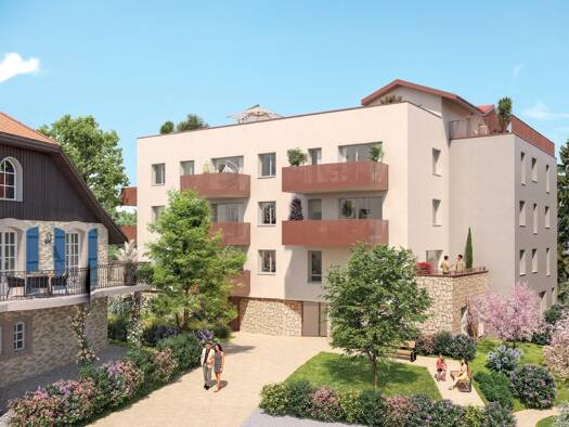 Appartement à vendre - Neuf 303 000 € 3 pièces 2 chambres 59 m² RDC/3 Sud La Roche sur Foron 74800