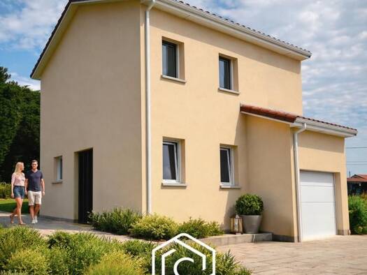 Terrain avec maison neuve à vendre 195 000 € 4 pièces 3 chambres 85 m² 232 m² de terrain Chalamont 01320