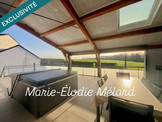 Maison de plain-pied à vendre 498 000 € 5 pièces 2 chambres 143 m² 1 225 m² de terrain Haucourt-Moulaine 54860