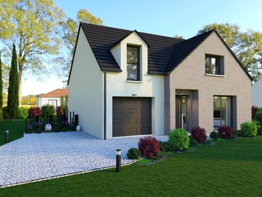 Terrain avec maison neuve à vendre 414 625 € 5 pièces 3 chambres 104,4 m² 341 m² de terrain Haut Domont-Plaine des Cercelets Domont 95330