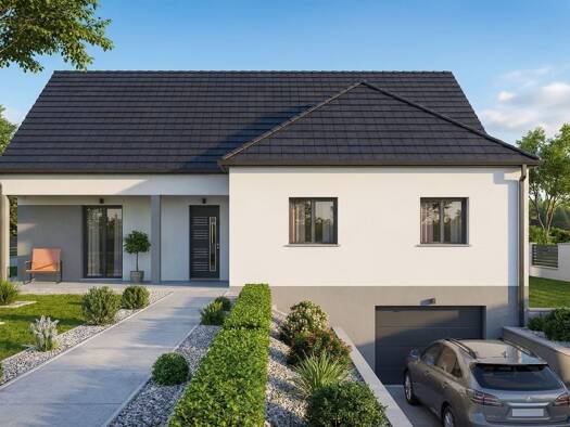 Terrain avec maison neuve à vendre 261 801 € 5 pièces 4 chambres 107 m² 502 m² de terrain Pouilley-les-Vignes 25115