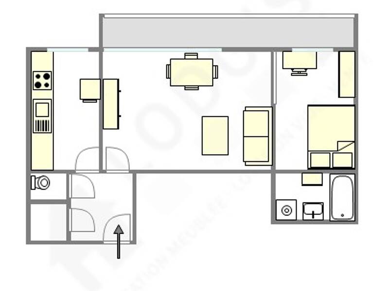 Maison à louer, 48m², PARIS 14E