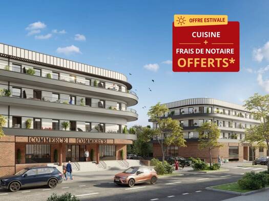 Appartement à vendre - neuf 205 000 € 3 pièces 2 chambres 57,15 m² 1er étage Arcole Brindeau Le Havre 76600