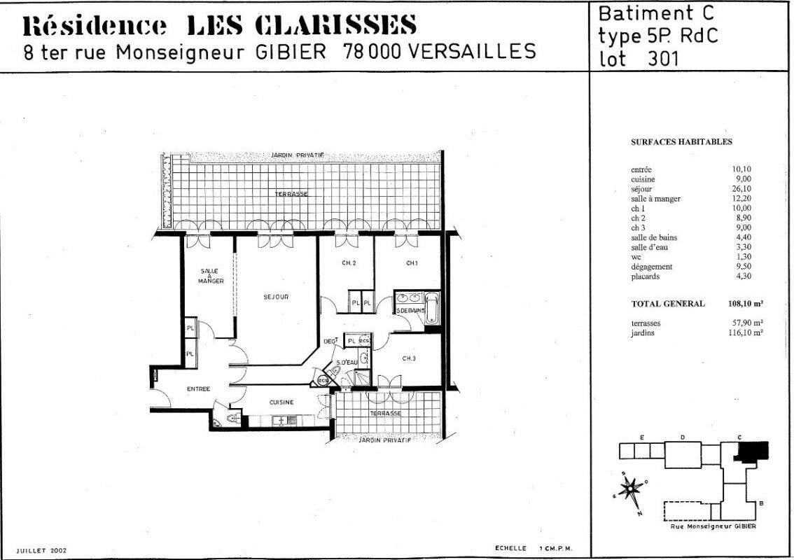 Maison à louer, 108m², VERSAILLES