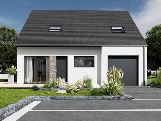 Terrain avec maison neuve à vendre 238 000 € 5 pièces 4 chambres 95 m² 970 m² de terrain Gourin 56110