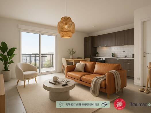 Appartement à vendre 216 000 € 3 pièces 2 chambres 58 m² 1er étage Courseulles-sur-Mer 14470