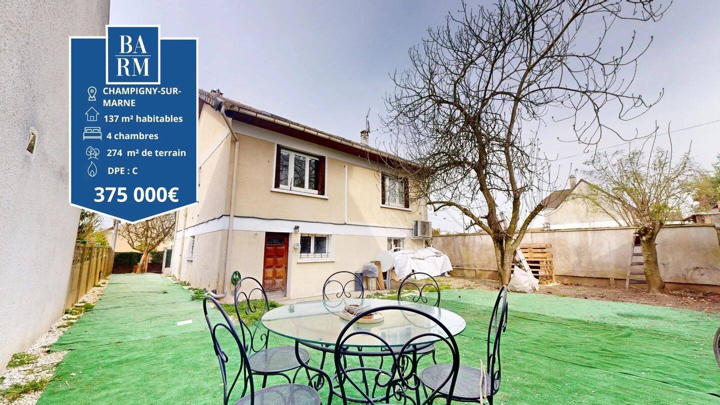 Maison à vendre, 137m², CHAMPIGNY SUR MARNE