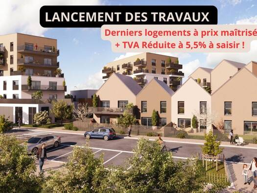 Maison de ville à vendre - neuf 315 621 € 4 pièces 3 chambres 81 m² dès le 30/09/2027 Hauts de Saint Aubin Angers 49100