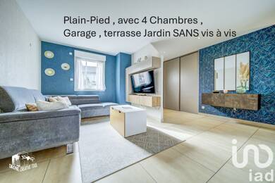 Maison de plain-pied à vendre 279 800 € 6 pièces 4 chambres 112 m² 598 m² de terrain Conflans-en-Jarnisy 54800