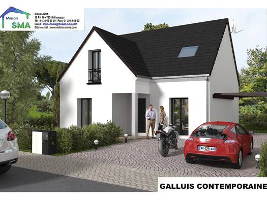 Terrain avec maison neuve à vendre 339 500 € 1 pièce 3 chambres 117 m² La Queue-les-Yvelines 78940