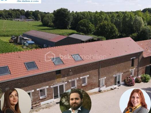 Ferme à vendre 189 000 € 3 pièces 2 chambres 510 m² 2 700 m² de terrain Marestmontiers 80500
