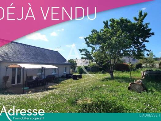 Maison à vendre 223 400 € 4 pièces 3 chambres 76 m² 620 m² de terrain Rives du Loir en Anjou 49140