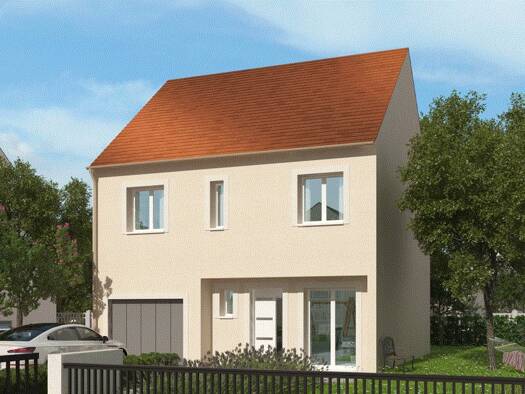 Terrain avec maison neuve à vendre 204 468 € 5 pièces 3 chambres 85 m² 490 m² de terrain Saint-Prest 28300