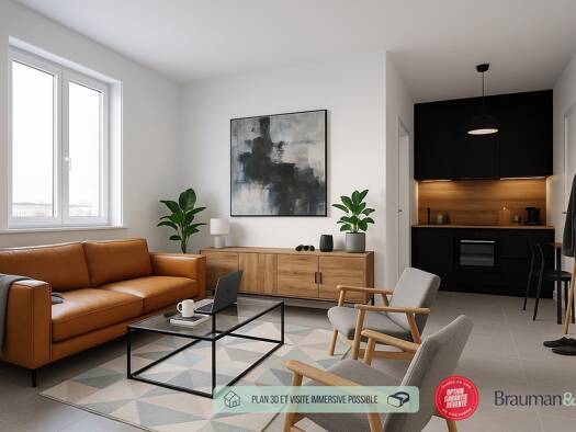 Appartement à vendre - neuf 84 000 € 1 pièce 22 m² 1er étage Cathédrale Troyes 10000