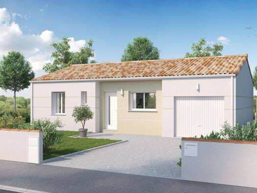 Terrain avec maison neuve à vendre 188 800 € 3 pièces 2 chambres 70 m² 364 m² de terrain La Garnache 85710