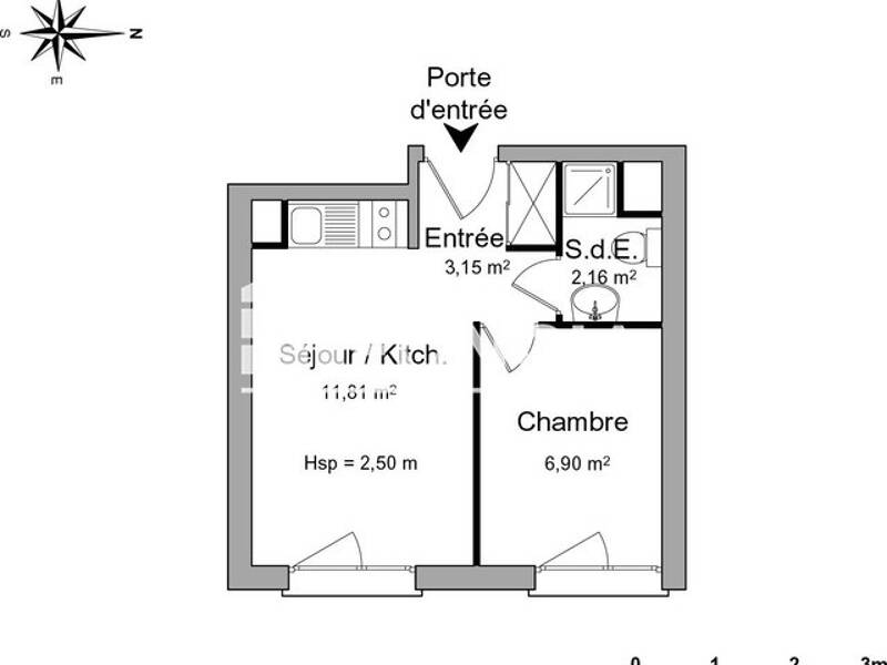 Maison à louer, 24m², HEROUVILLE SAINT CLAIR