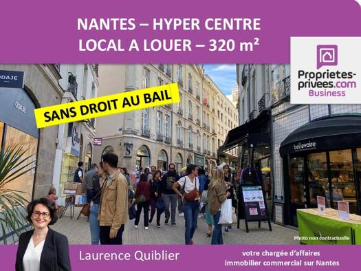 Local commercial à louer 4 875 € 320 m² de surface de vente divisible Graslin-Commerce Nantes 44000