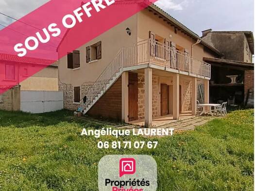 Maison à vendre 162 000 € 3 pièces 1 chambre 74 m² 224 m² de terrain Les Purelles Montbrison 42600