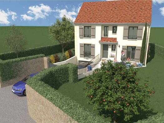 Terrain avec maison neuve à vendre 495 000 € 5 pièces 5 chambres 120 m² 540 m² de terrain Bazainville 78550
