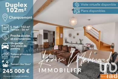 Appartement à vendre 245 000 € 4 pièces 3 chambres 103 m² Étage 3/2 Charquemont 25140