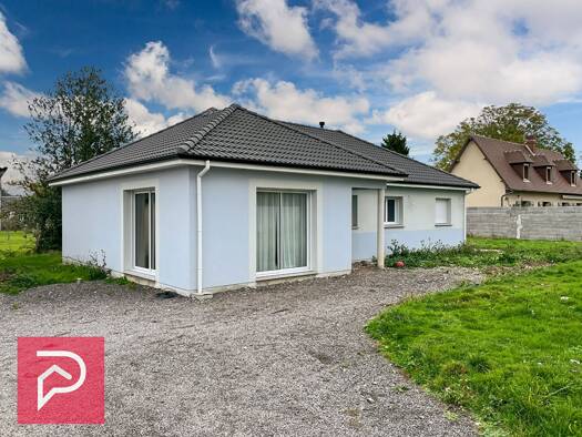 Maison de plain-pied à vendre 233 000 € 5 pièces 4 chambres 100 m² 1 000 m² de terrain Cote de Rouen-Saint Michel-Croix Coquet Bernay 27300