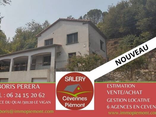 Maison à vendre 225 000 € 6 pièces 5 chambres 140 m² 2 950 m² de terrain Molieres Cavaillac 30120