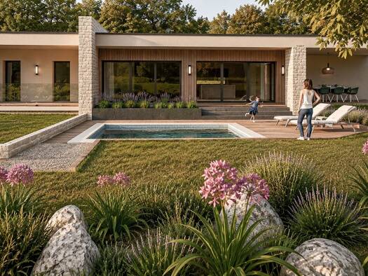 Terrain avec maison neuve à vendre 900 000 € 6 pièces 4 chambres 180 m² 1 650 m² de terrain Charbonnières-les-Bains 69260