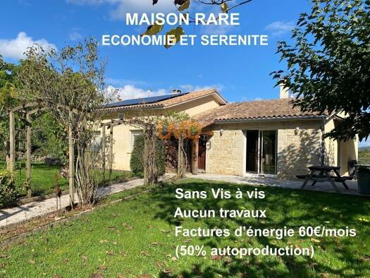Maison de plain-pied à vendre 269 000 € 6 pièces 4 chambres 146 m² 2 500 m² de terrain La Rouquette 12200