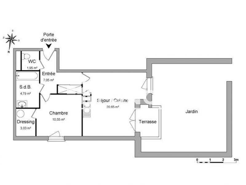 Maison à louer, 48m², TOURS