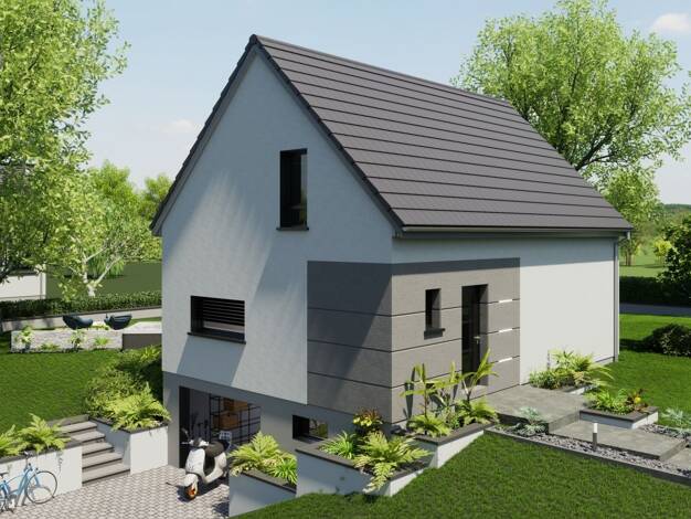 Terrain avec maison neuve à vendre 325 656 € 5 pièces 3 chambres 121 m² 1 604 m² de terrain Husseren-Wesserling 68470