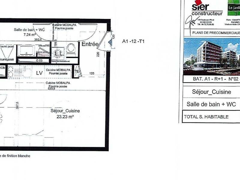 Maison à louer, 29m², VAULX EN VELIN