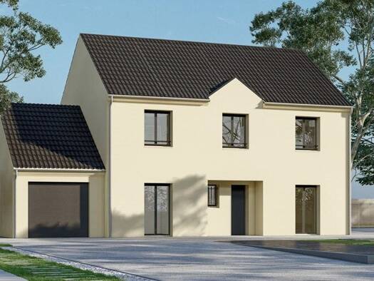 Terrain avec maison neuve à vendre 352 900 € 6 pièces 5 chambres 151 m² 1 170 m² de terrain Montaigu Nord Est Melun 77000