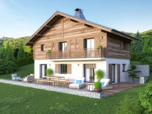 Terrain avec maison neuve à vendre 630 000 € 5 pièces 4 chambres 108 m² 700 m² de terrain Ouest et Nord Passy 74190