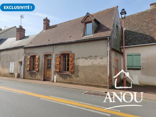 Maison à vendre 55 500 € 4 pièces 3 chambres 75 m² 300 m² de terrain Yèvres 28160