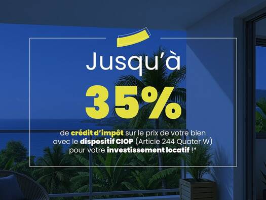 Appartement à vendre - neuf 274 000 € 2 pièces 1 chambre 40 m² dès le 31/12/2027 Saint-Paul 97460