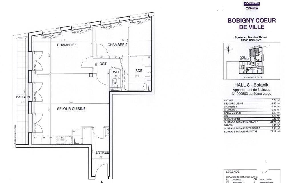 Maison à louer, 64m², BOBIGNY