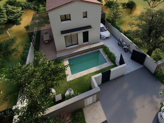 Terrain avec maison neuve à vendre 228 000 € 4 pièces 3 chambres 80 m² 350 m² de terrain Peret 34800