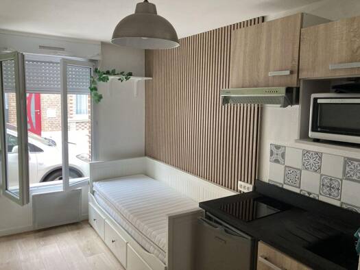 Appartement à louer - logement étudiant 480 € 1 pièce 23 m² RDC Amiens 80000
