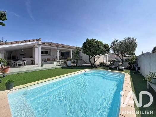 Maison de plain-pied à vendre 375 000 € 4 pièces 3 chambres 120 m² 976 m² de terrain Hérépian 34600