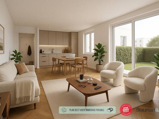 Appartement à vendre - neuf 385 000 € 4 pièces 3 chambres 83 m² RDC Morainvilliers 78630