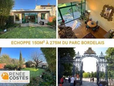 Maison en viager occupé Bouquet 198 300 € 5 pièces 3 chambres 142 m² 290 m² de terrain Caudéran-Barrière Judaïque Bordeaux 33200