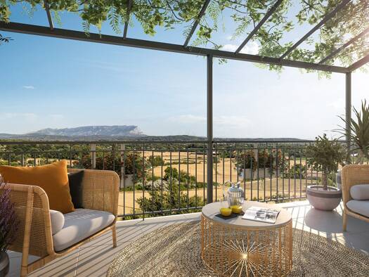Appartement à vendre - Neuf 450 000 € 4 pièces 3 chambres 79 m² dès le 31/12/2027 Plateau de Puyricard-La Trévaresse Aix-en-Provence 13100